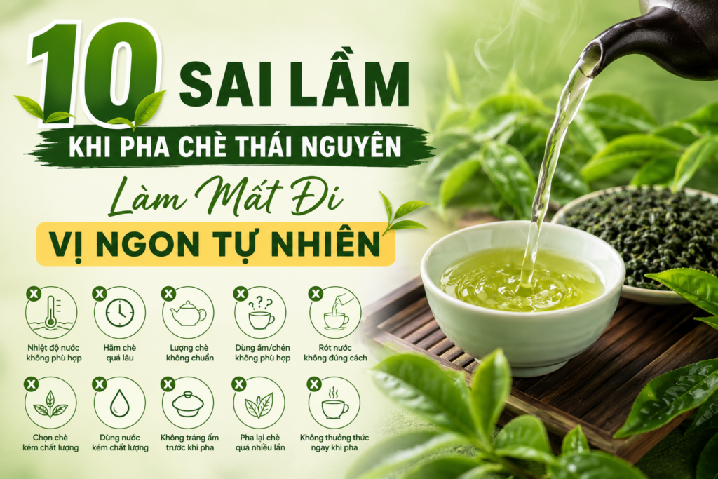 10 Sai Lầm Khi Pha Chè Thái Nguyên